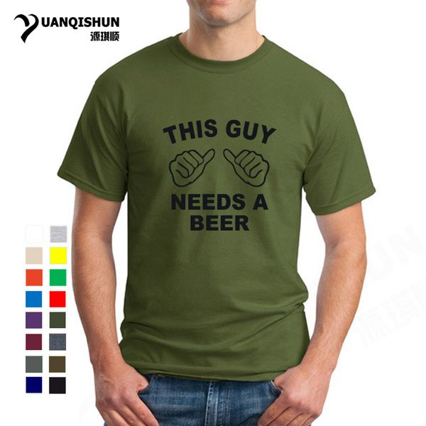 2018 summer t shirt men letter print this guy needs a beer funny t shirts brand-clothing men's streetwear hip hop t-shirt
2018 summer t shirt men letter print this guy needs a beer funny t shirts brand-clothing men's streetwear hip hop t-shirt