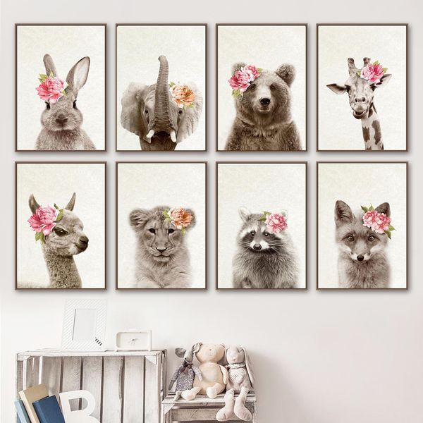 peony flower rabbit lion fox bear llama wall art canvas painting nordic posters and prints nursery wall pictures kids room decor
peony flower rabbit lion fox bear llama wall art canvas painting nordic posters and prints nursery wall pictures kids room decor