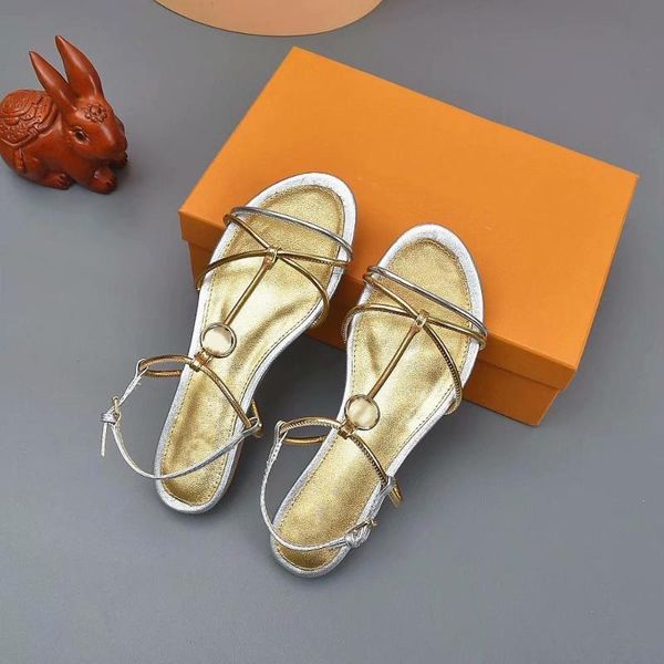 exquisite and fashionable new flat sandals gold and silver matching design elegant fashion all-match comfortable open toe, Black
exquisite and fashionable new flat sandals gold and silver matching design elegant fashion all-match comfortable open toe, Black