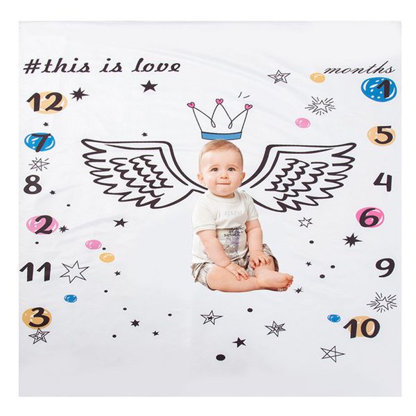 100x100cm infant baby milestone cartoon pattern p prop background blankets play mat backdrop cloth calendar p accessori, Slivery;white
100x100cm infant baby milestone cartoon pattern p prop background blankets play mat backdrop cloth calendar p accessori, Slivery;white