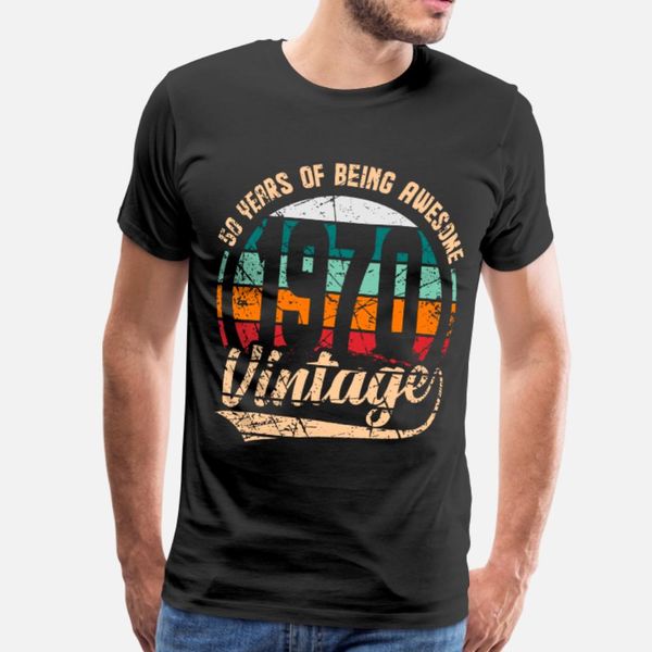 50 years of being awesome 1970 vintage retro t shirt men printed cotton size s-3xl letters fit comfortable summer standard shirt
50 years of being awesome 1970 vintage retro t shirt men printed cotton size s-3xl letters fit comfortable summer standard shirt