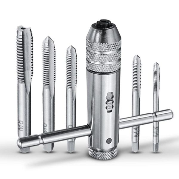 adjustable m3-m8 t-handle ratchet tap wrench machinist tool reversion with 1pcs screw tap 1set
adjustable m3-m8 t-handle ratchet tap wrench machinist tool reversion with 1pcs screw tap 1set