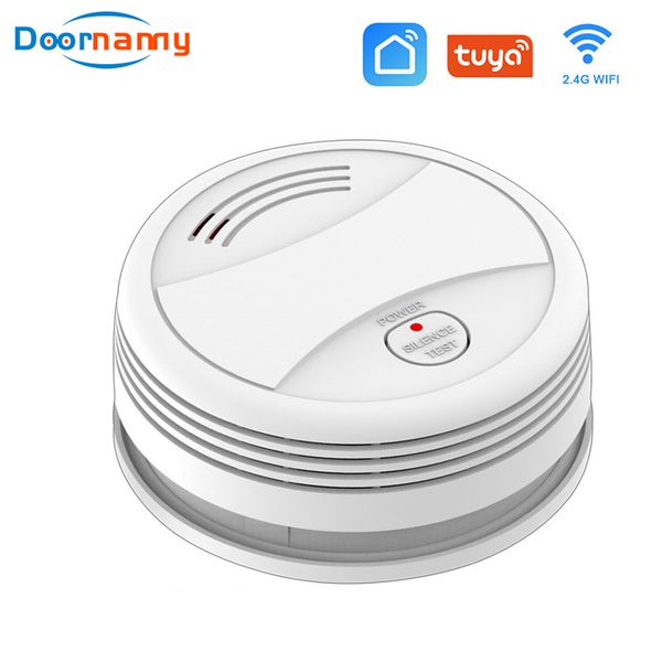 doornanny smoke detector fire alarm tuya smart life smoke sensor home alarm system smokehouse for smoking security baby care, Black;white
doornanny smoke detector fire alarm tuya smart life smoke sensor home alarm system smokehouse for smoking security baby care, Black;white