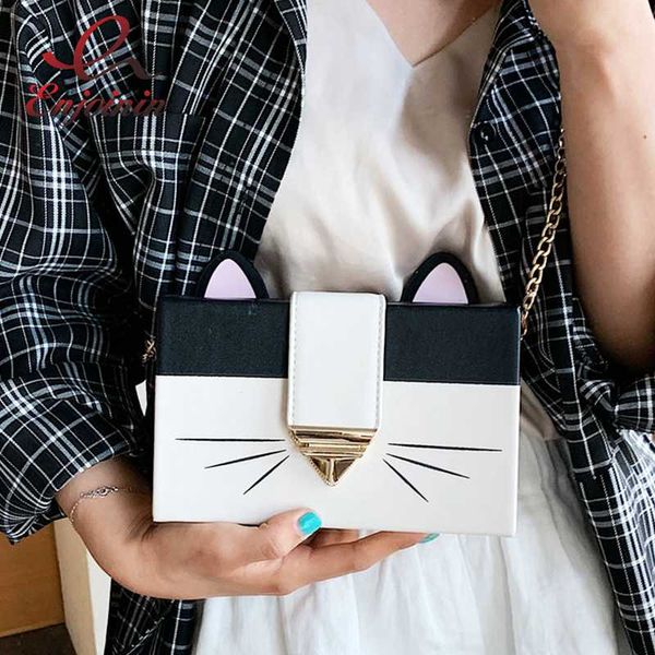 funny cute cat box style girls clutch bag purses and handbags women fashion shoulder chain bag 2020 leather crossbody bolsas 
funny cute cat box style girls clutch bag purses and handbags women fashion shoulder chain bag 2020 leather crossbody bolsas