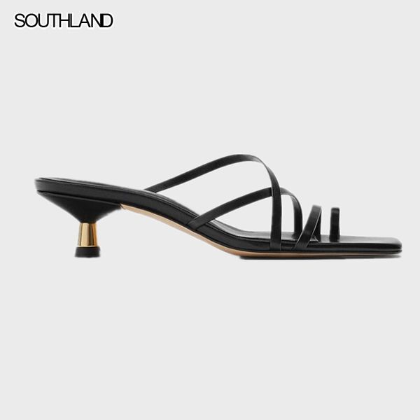 southland 2020 new women's slide sandals black metal thin heel 5cm women slippers flip-flop rome sandals
southland 2020 new women's slide sandals black metal thin heel 5cm women slippers flip-flop rome sandals