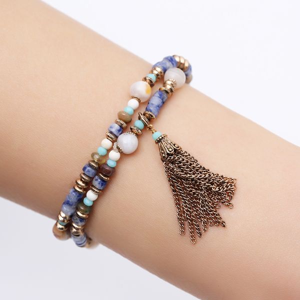 elegant navy blue stone beads charm bracelets for women gold color metal charm handmade fashion summer jewelry 2020, Golden;silver
elegant navy blue stone beads charm bracelets for women gold color metal charm handmade fashion summer jewelry 2020, Golden;silver