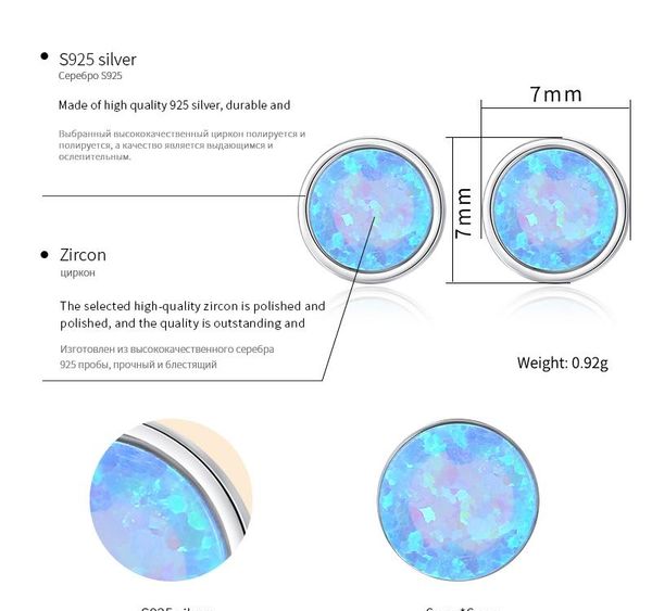 doteffil real 925 sterling silve brightly round opal stud earrings for women three color girls dating party 925 earrings01, Golden;silver
doteffil real 925 sterling silve brightly round opal stud earrings for women three color girls dating party 925 earrings01, Golden;silver