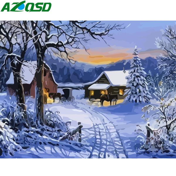azqsd painting by numbers winter diy unframe handmade gift acrylic paint oil painting by numbers set scenery decor for home
azqsd painting by numbers winter diy unframe handmade gift acrylic paint oil painting by numbers set scenery decor for home