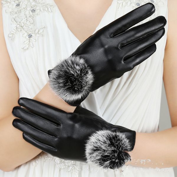 2020 beautiful leather gloves for winter gloves brand mitten luvas women warm wrist mittens touch female, Blue;gray
2020 beautiful leather gloves for winter gloves brand mitten luvas women warm wrist mittens touch female, Blue;gray