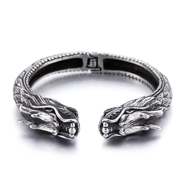 factory direct sale 316l stainless steel biker dragon end open mens bracelet heavy solid jewelry 66g weight, Black
factory direct sale 316l stainless steel biker dragon end open mens bracelet heavy solid jewelry 66g weight, Black