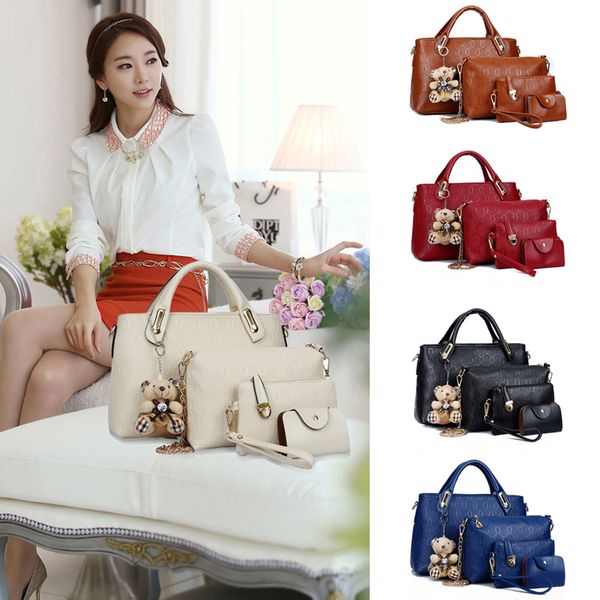4 pcs/set brand women tote bags designer handbags summer bags set handle pu leather shoulder bags women bag female purse
4 pcs/set brand women tote bags designer handbags summer bags set handle pu leather shoulder bags women bag female purse