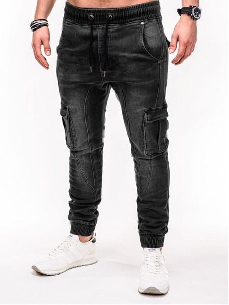 2020 mens cool designer brand black jeans skinny zipper more pocket jeans men's smart casual cargo pants, Blue
2020 mens cool designer brand black jeans skinny zipper more pocket jeans men's smart casual cargo pants, Blue