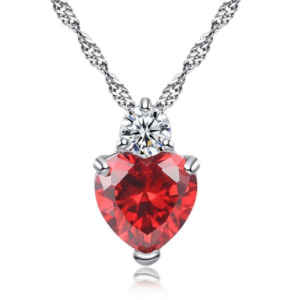 fashion popular red/purple/transparent creative zircon heart pendant necklace chains necklaces jewelry birthday gift for women, Silver
fashion popular red/purple/transparent creative zircon heart pendant necklace chains necklaces jewelry birthday gift for women, Silver