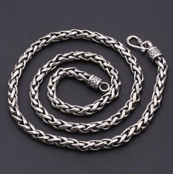 chains heavy solid 925 sterling thai silver rope chain necklace men women 6mm a2777
chains heavy solid 925 sterling thai silver rope chain necklace men women 6mm a2777