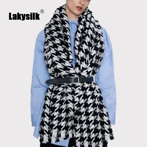 scarves vintage black houndstooth women scarf winter thick warm soft female hijab stoles long cashmere foulard head, Blue;gray
scarves vintage black houndstooth women scarf winter thick warm soft female hijab stoles long cashmere foulard head, Blue;gray
