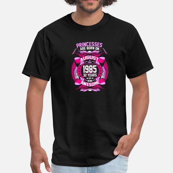 princesses are born on august 1985 32 years t shirt men printed 100% cotton s-xxxl clothing loose authentic summer style kawaii shirt
princesses are born on august 1985 32 years t shirt men printed 100% cotton s-xxxl clothing loose authentic summer style kawaii shirt
