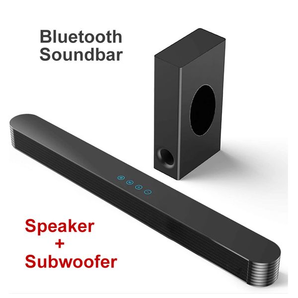bluetooth speaker with subwoofer 120w bluetooth soundbar for tv bass soundbar adjustable surround sound home theater usb aux
bluetooth speaker with subwoofer 120w bluetooth soundbar for tv bass soundbar adjustable surround sound home theater usb aux