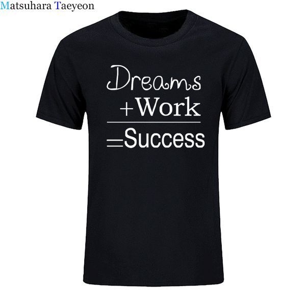 men round collar short sleeve t-shirt design man novelty cotton t shirt dreams plus work equal success casual clothing print
men round collar short sleeve t-shirt design man novelty cotton t shirt dreams plus work equal success casual clothing print