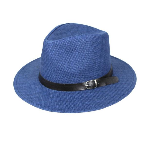 straw men hat summer autumn women men ladies fedoras jazz hat european american round caps bowler hats, Blue;gray
straw men hat summer autumn women men ladies fedoras jazz hat european american round caps bowler hats, Blue;gray