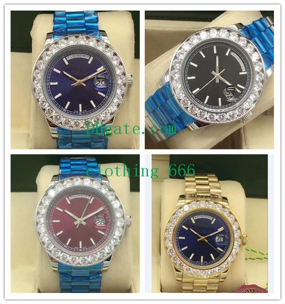 luxury watches 44mm automatic diamond dial silver 18k yellow gold stainless steel black blue dial fashion men's wristwatches ing, Slivery;brown
luxury watches 44mm automatic diamond dial silver 18k yellow gold stainless steel black blue dial fashion men's wristwatches ing, Slivery;brown