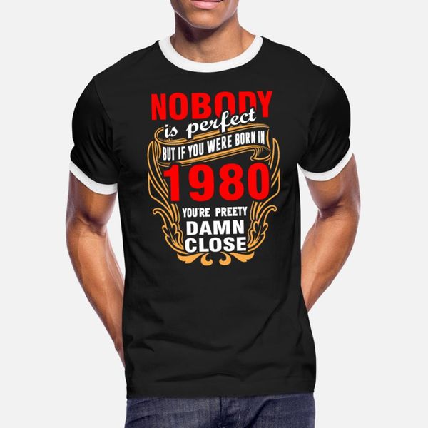 nobody is perfect but if you were born in 1980 you t shirt men printed 100% cotton plus size 3xl original loose building summer trend shirt, White;black
nobody is perfect but if you were born in 1980 you t shirt men printed 100% cotton plus size 3xl original loose building summer trend shirt, White;black
