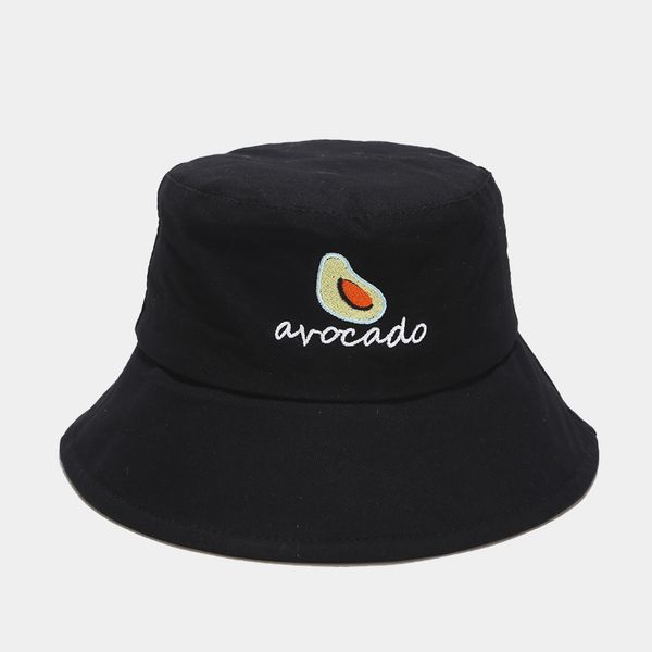 fishing avocado hat for women wide brim embroidery fruit bucket hat spring winter travel panama fruit men fishermen sun cap, Blue;gray