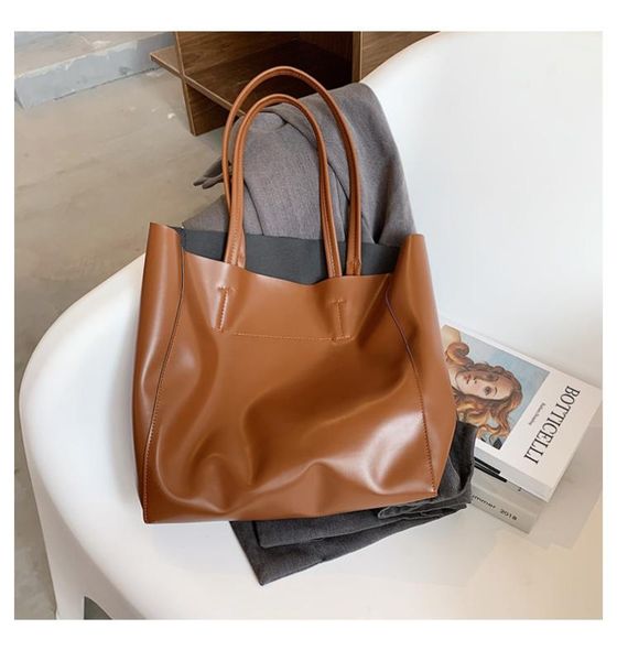 simplicity solid color women bag pu leather handbags for women large capacity shoulder bag female shopping 2020 new two size
simplicity solid color women bag pu leather handbags for women large capacity shoulder bag female shopping 2020 new two size