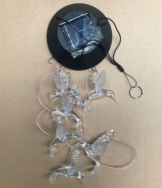 led solar hummingbird wind chime changing color waterproof six hummingbird wind chimes for home party night garden decoration
led solar hummingbird wind chime changing color waterproof six hummingbird wind chimes for home party night garden decoration