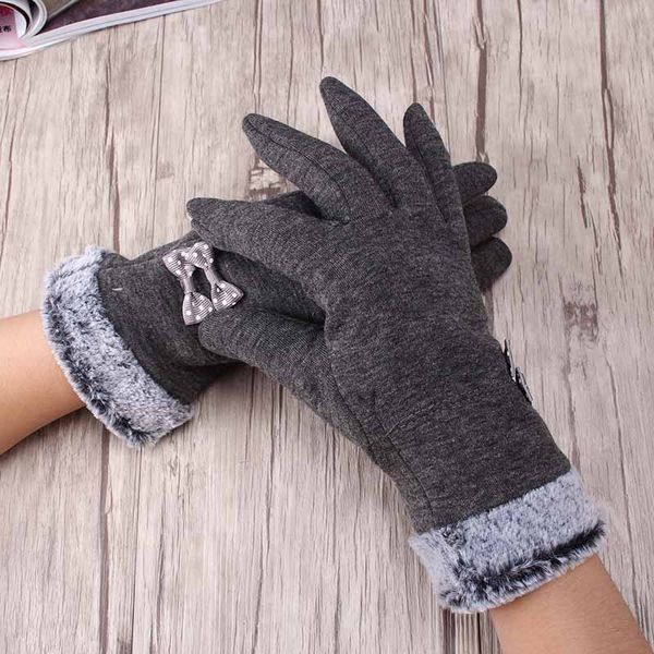 five fingers gloves miya mona elegant women winter warm bow soft wrist mittens cashmere full finger touchable screen, Blue;gray
five fingers gloves miya mona elegant women winter warm bow soft wrist mittens cashmere full finger touchable screen, Blue;gray