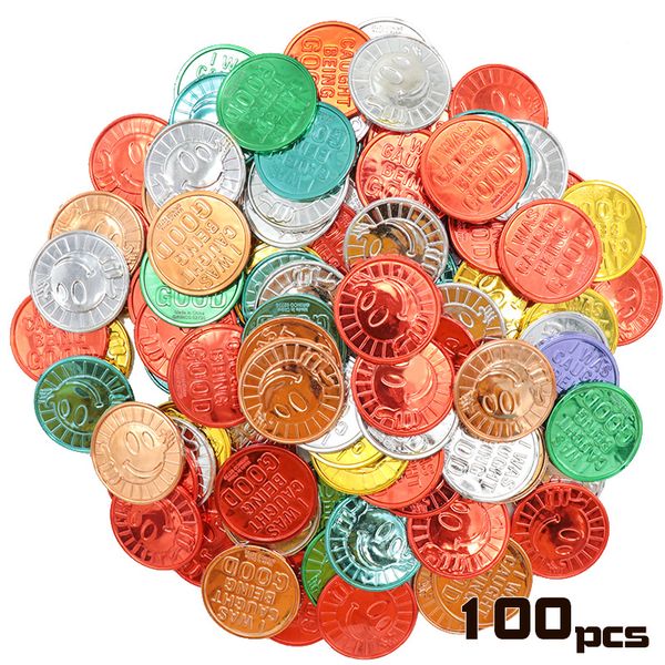 100 pieces colorful plastic reward coins school teacher reward coin pretend play coin for counting, halloween christmas party
100 pieces colorful plastic reward coins school teacher reward coin pretend play coin for counting, halloween christmas party