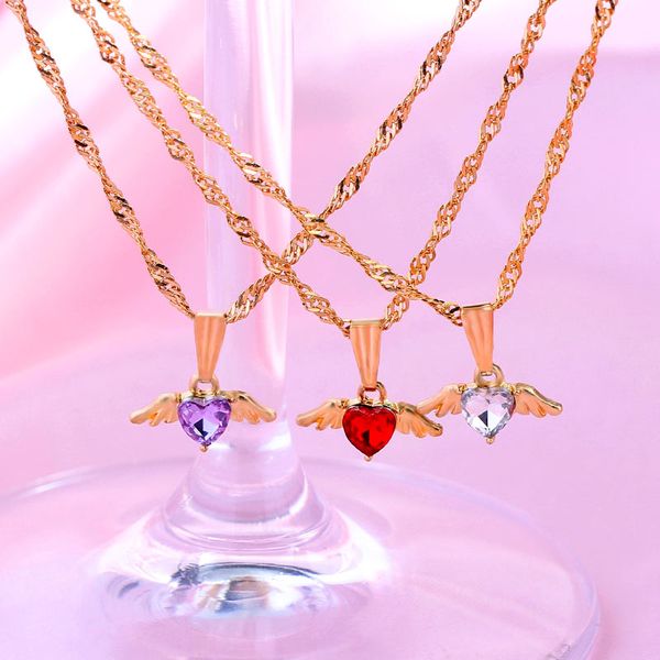 quality trendy multicolor shiny heart crystal pendant necklace for women charm clavicle chain necklace jewelry party gift
quality trendy multicolor shiny heart crystal pendant necklace for women charm clavicle chain necklace jewelry party gift