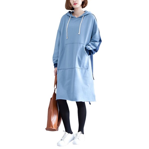 2018 Spring and Autumn Large Size Women's Thick Long Sweatershirt Hoodies Hooded Winter dresses
2018 Spring and Autumn Large Size Women's Thick Long Sweatershirt Hoodies Hooded Winter dresses