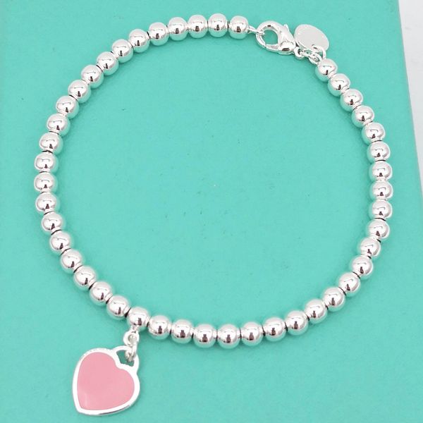 1 1 sterling silver 925 classic ladies pink heart-shaped 4mm round bead bracelet jewelry holiday gift, Golden;silver
1 1 sterling silver 925 classic ladies pink heart-shaped 4mm round bead bracelet jewelry holiday gift, Golden;silver