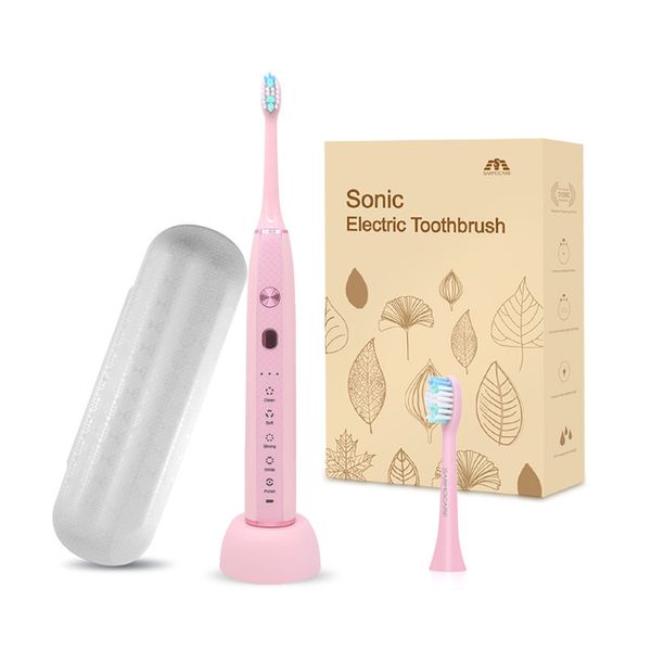 Sarmocare Ultrasonic Sonic Electric Toothbrush Rechargeable S600 5 models Wireless IPX7 Waterproof automatic toothbrush for people
Sarmocare Ultrasonic Sonic Electric Toothbrush Rechargeable S600 5 models Wireless IPX7 Waterproof automatic toothbrush for people