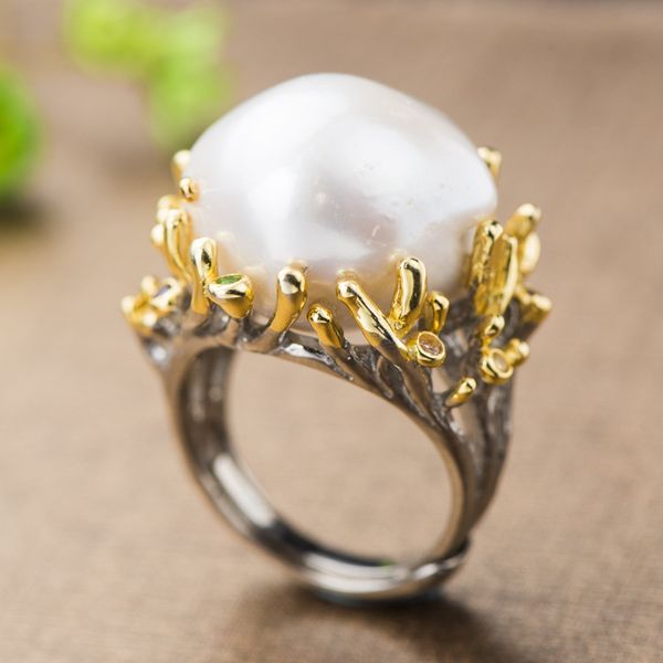 925 sterling silver pearl ring exaggerated creative flower natural freshwater pearl rings for womens jewelry
925 sterling silver pearl ring exaggerated creative flower natural freshwater pearl rings for womens jewelry