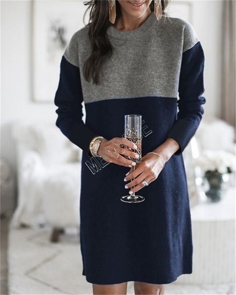 2020 winter clothes women's sweater new style spliced skirt loose large round neck long sleeve women dress 5 color boutique s-3xl saled, White
2020 winter clothes women's sweater new style spliced skirt loose large round neck long sleeve women dress 5 color boutique s-3xl saled, White
