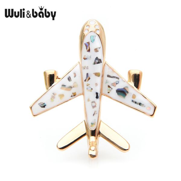 wuli&baby black white airplane shell-enamel brooches women men alloy aircraft weddings brooch pins gifts, Gray
wuli&baby black white airplane shell-enamel brooches women men alloy aircraft weddings brooch pins gifts, Gray