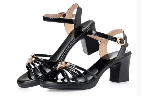 2020 summer with new style fashion high heel coarse heel waterproof table women's sandals, Black
2020 summer with new style fashion high heel coarse heel waterproof table women's sandals, Black