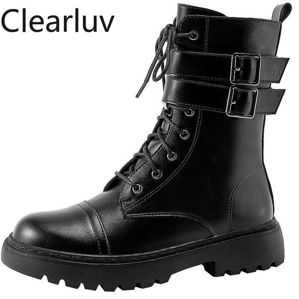 hollow carved boots female buckle breathable spring and autumn short boots side zipper pu british fan car female, Black
hollow carved boots female buckle breathable spring and autumn short boots side zipper pu british fan car female, Black