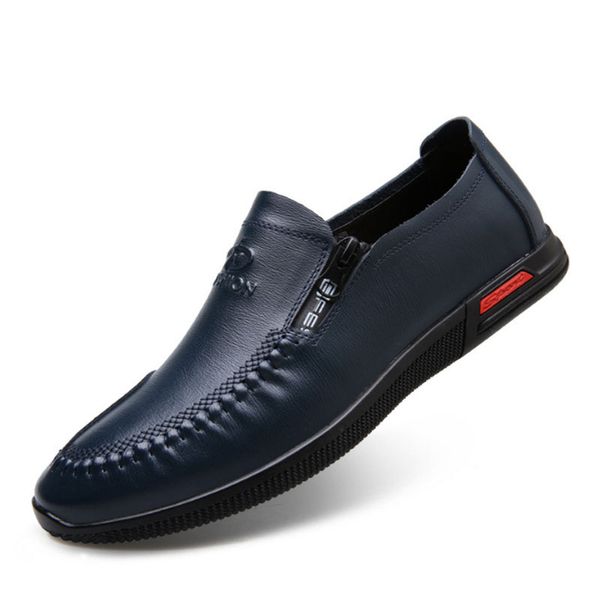 new spring 2020 men's casual leather shoes men's fashion leather breathable single shoe cover shoes, Black
new spring 2020 men's casual leather shoes men's fashion leather breathable single shoe cover shoes, Black