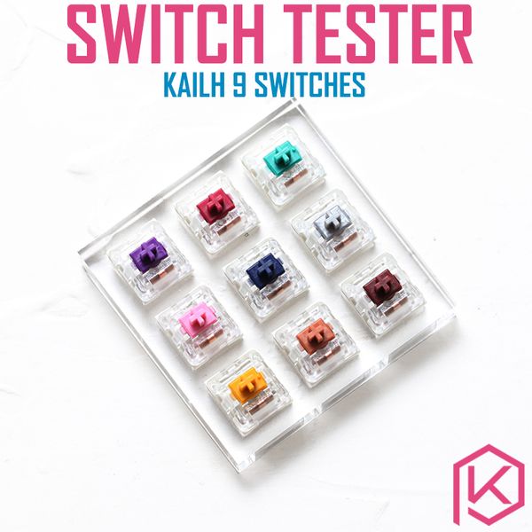 9 switch switches tester with acrylic base blank keycaps for mechanical keyboard kailh heavy pro purple gold copper navy pink
9 switch switches tester with acrylic base blank keycaps for mechanical keyboard kailh heavy pro purple gold copper navy pink