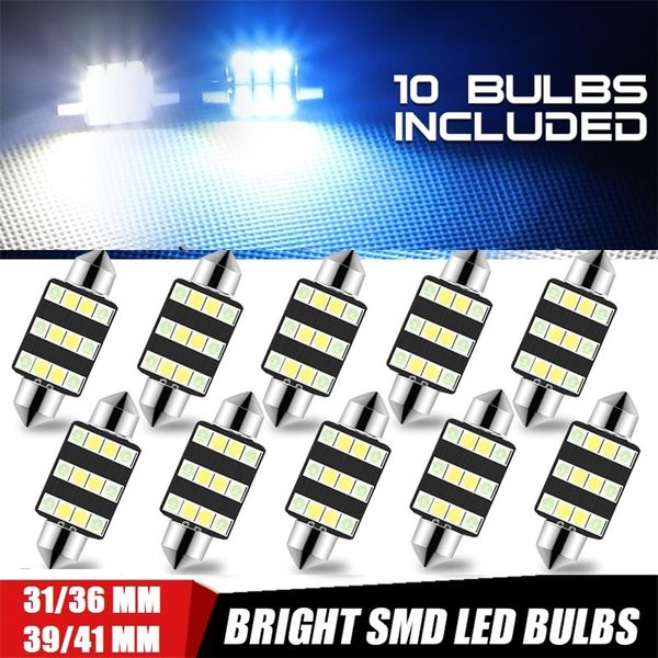 10pcs c5w c10w led bulb 31mm 36mm 39mm 41mm white blue led light festoon 3030 12leds 12v reading lamp auto car interior light
10pcs c5w c10w led bulb 31mm 36mm 39mm 41mm white blue led light festoon 3030 12leds 12v reading lamp auto car interior light