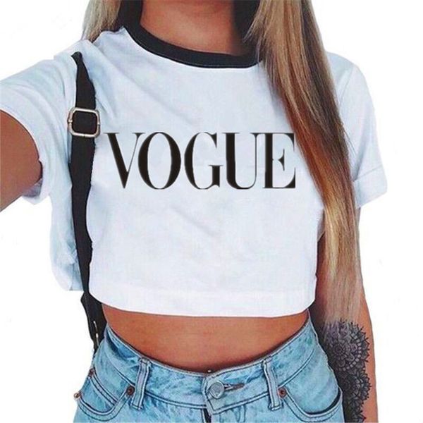 womens vogue letter crop short sleeve t shirts women brand new casual tee summer female t shirt cute cropped top
womens vogue letter crop short sleeve t shirts women brand new casual tee summer female t shirt cute cropped top