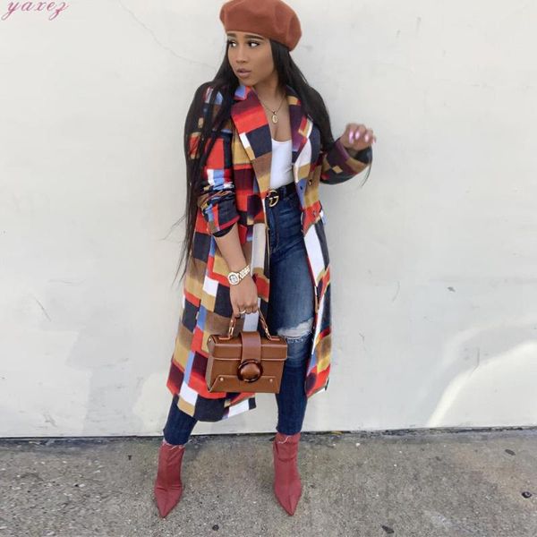 women's wool & blends 2021 winter classic vintage plaid trench outerwear double breasted long sleeve women coat manteau femme plus size, Black
women's wool & blends 2021 winter classic vintage plaid trench outerwear double breasted long sleeve women coat manteau femme plus size, Black