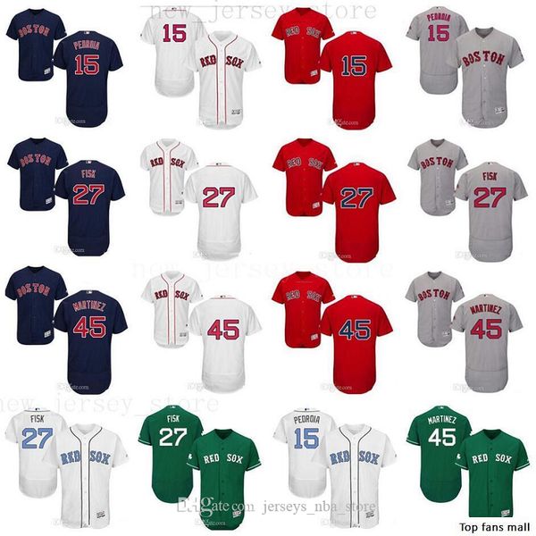 custom men women youth majestic red sox jersey #15 dustin pedroia 27 carlton fisk 45 pedro martinez home blue red stitched baseball jerseys, Blue;black
custom men women youth majestic red sox jersey #15 dustin pedroia 27 carlton fisk 45 pedro martinez home blue red stitched baseball jerseys, Blue;black