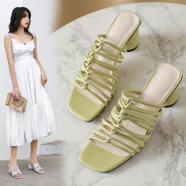 romantic crystal and candy color 2020 summer new thick high-heeled muller sandals women wear slippers z678, Black
romantic crystal and candy color 2020 summer new thick high-heeled muller sandals women wear slippers z678, Black