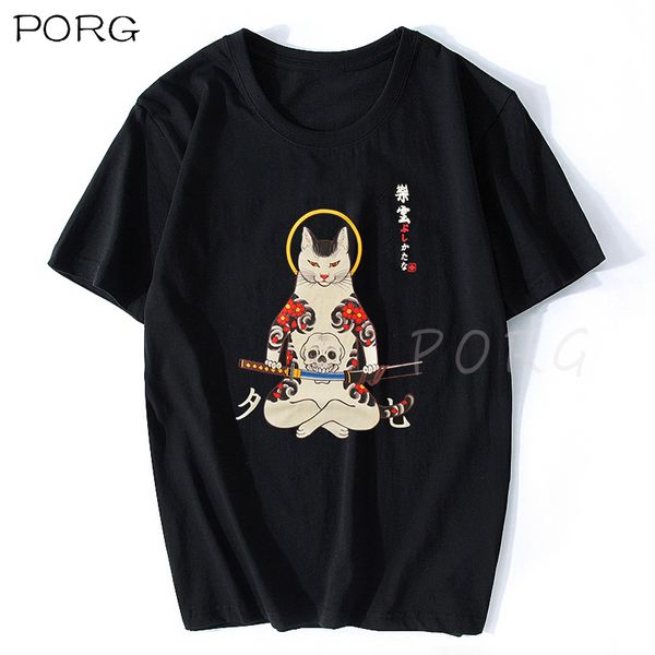 2020 streetwear japan style ukiyo e funny samurai cat anime tshirts mens short sleeve t-shirts hip hop japanese tees cotton
2020 streetwear japan style ukiyo e funny samurai cat anime tshirts mens short sleeve t-shirts hip hop japanese tees cotton