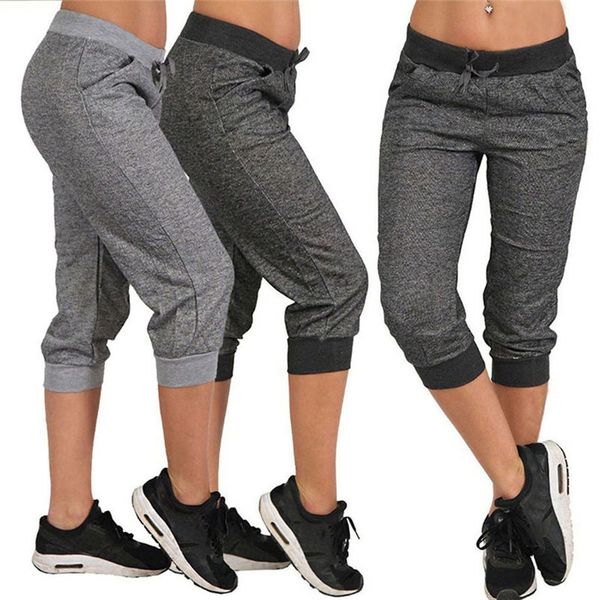 women summer short pants sport fitness jogger running pants loose drawstring waist with side pockets, White;black
women summer short pants sport fitness jogger running pants loose drawstring waist with side pockets, White;black