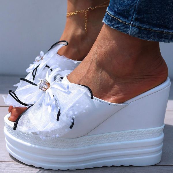 2020 sweet big bow wedges high heels leisure summer platform sandal slippers shoes women, Black
2020 sweet big bow wedges high heels leisure summer platform sandal slippers shoes women, Black
