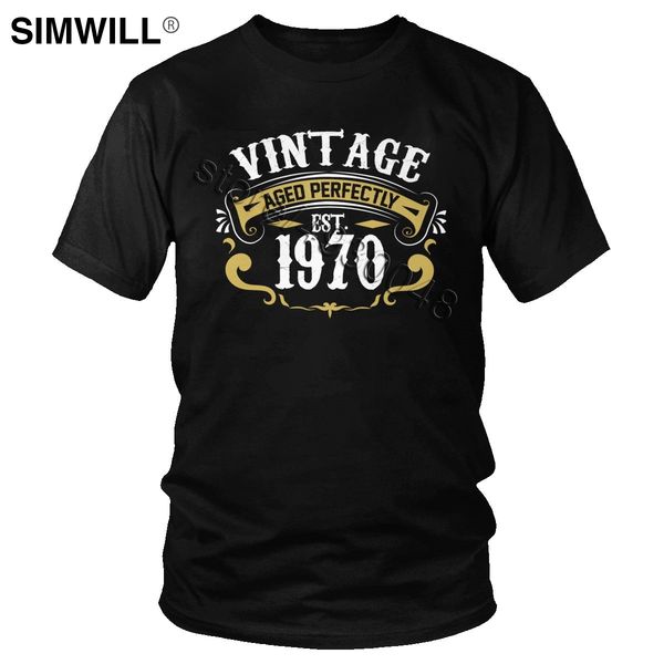 male vintage aged perfectly est 1970 tshirt urban 50 years birthday gift anniversary t-shirt short sleeve cotton leisure tee top
male vintage aged perfectly est 1970 tshirt urban 50 years birthday gift anniversary t-shirt short sleeve cotton leisure tee top